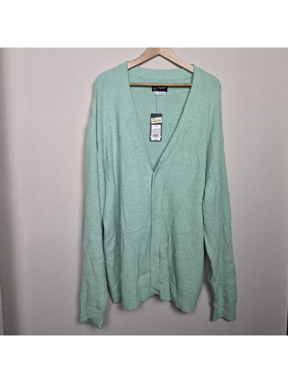 Original Use Men's Open Neck Cardigan XL